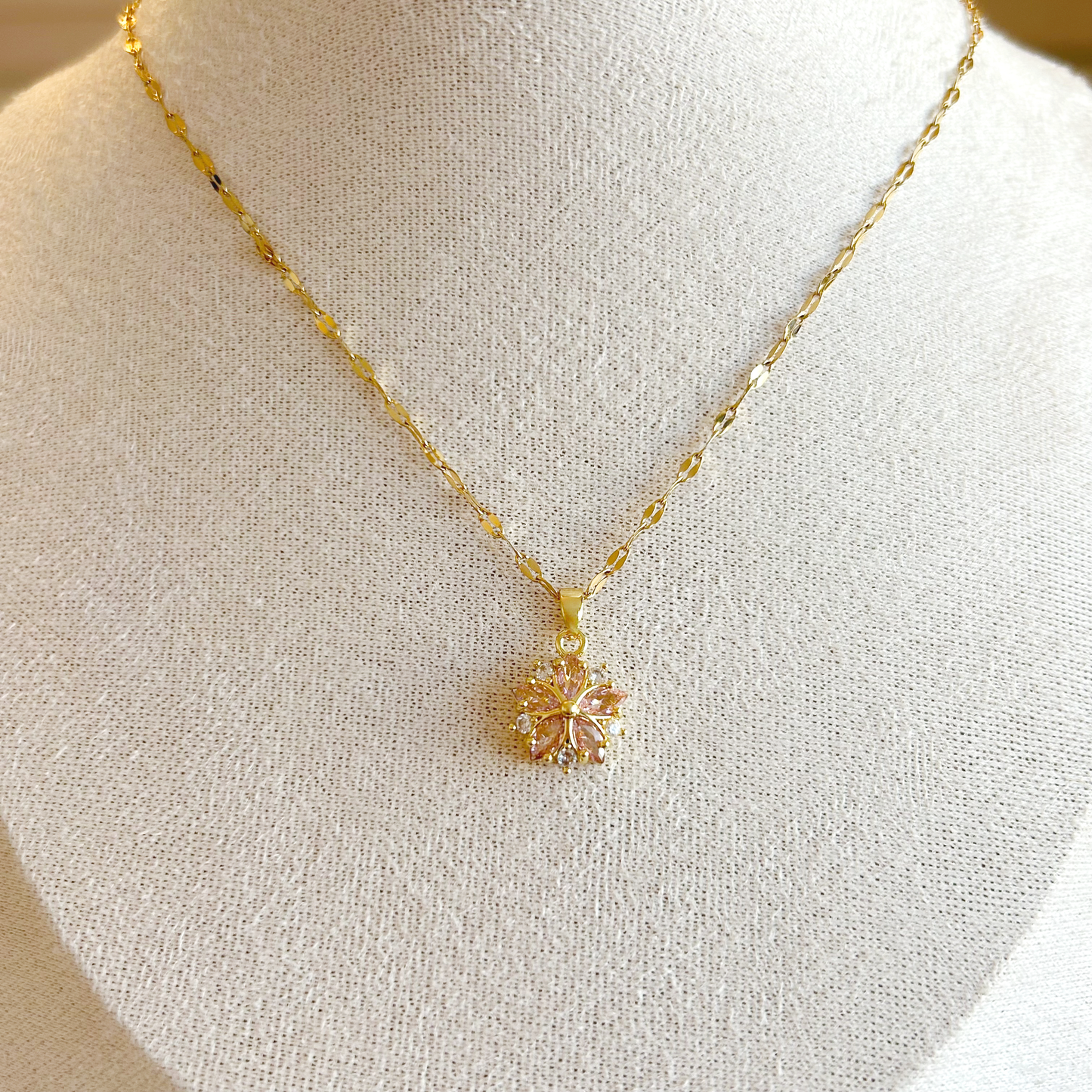 CHERRY BLOSSOM Necklace – Gold 