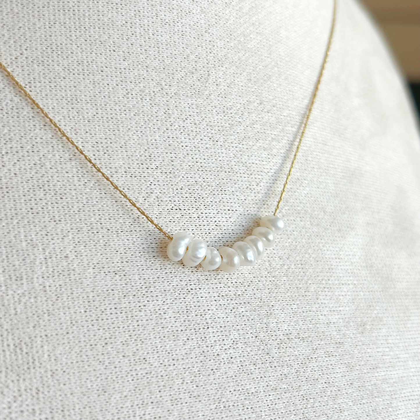 GLISSANDO PEARL Halskette – Gold