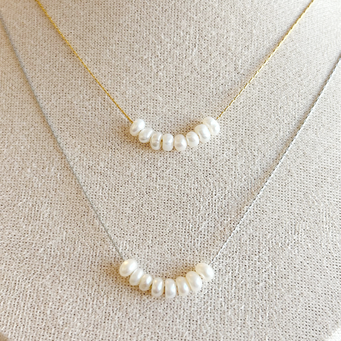 GLISSANDO PEARL Halskette – Silber