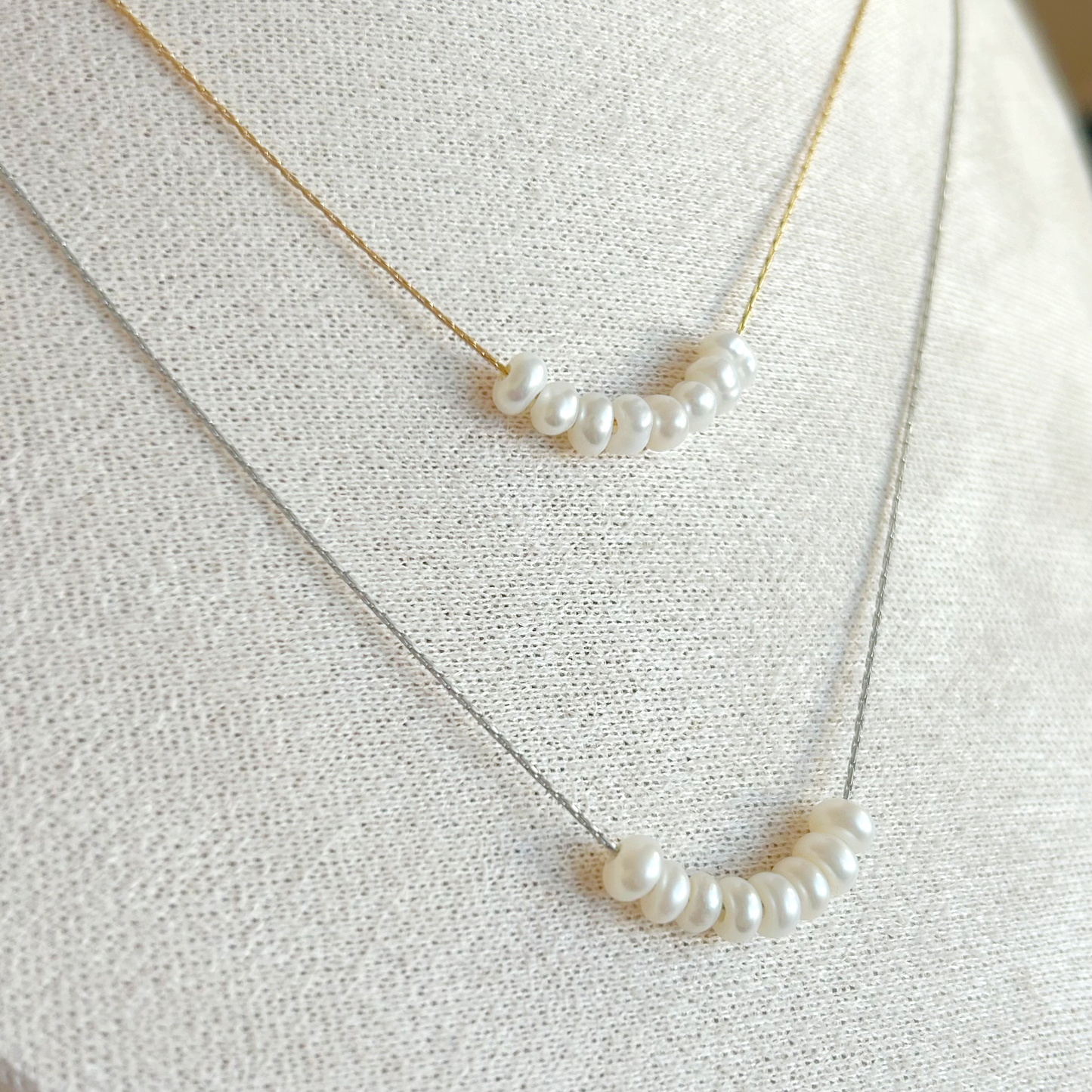 GLISSANDO PEARL Halskette – Silber