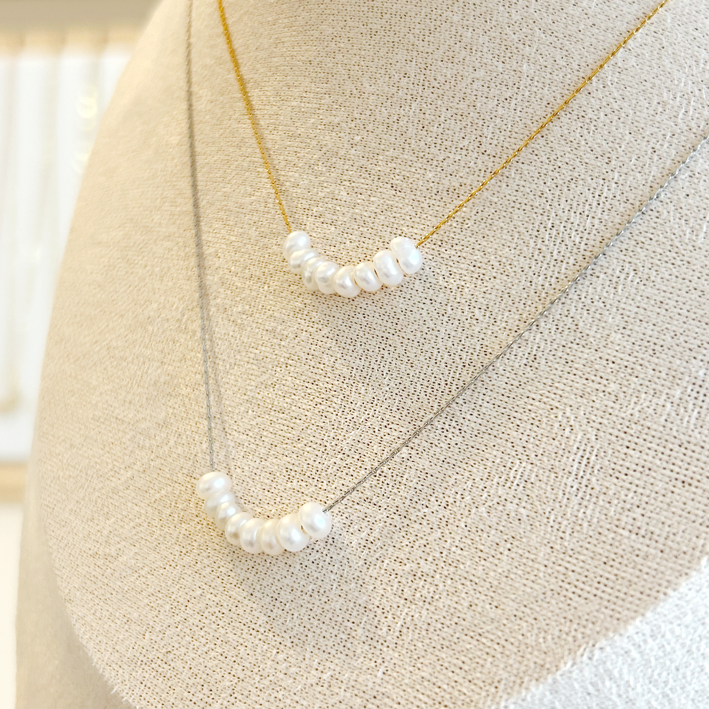 GLISSANDO PEARL Halskette – Silber