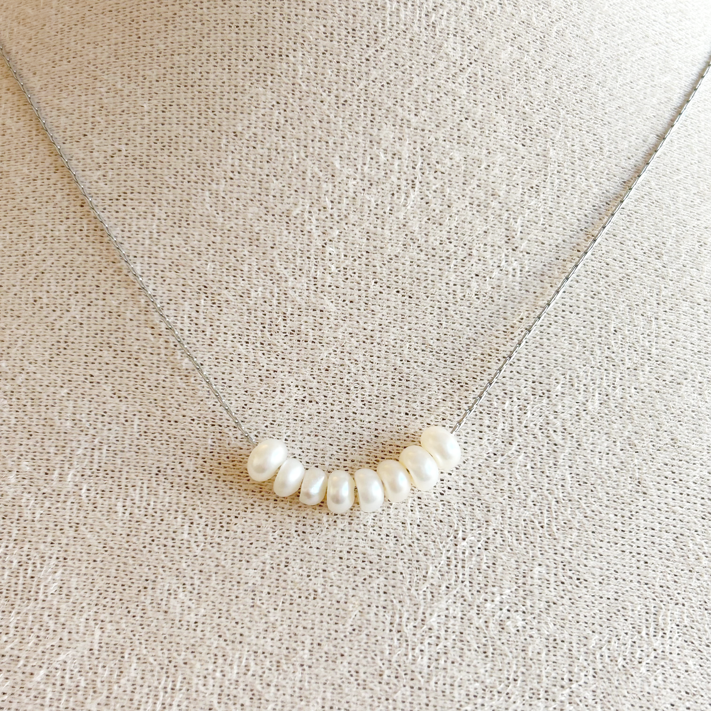 GLISSANDO PEARL Halskette – Silber