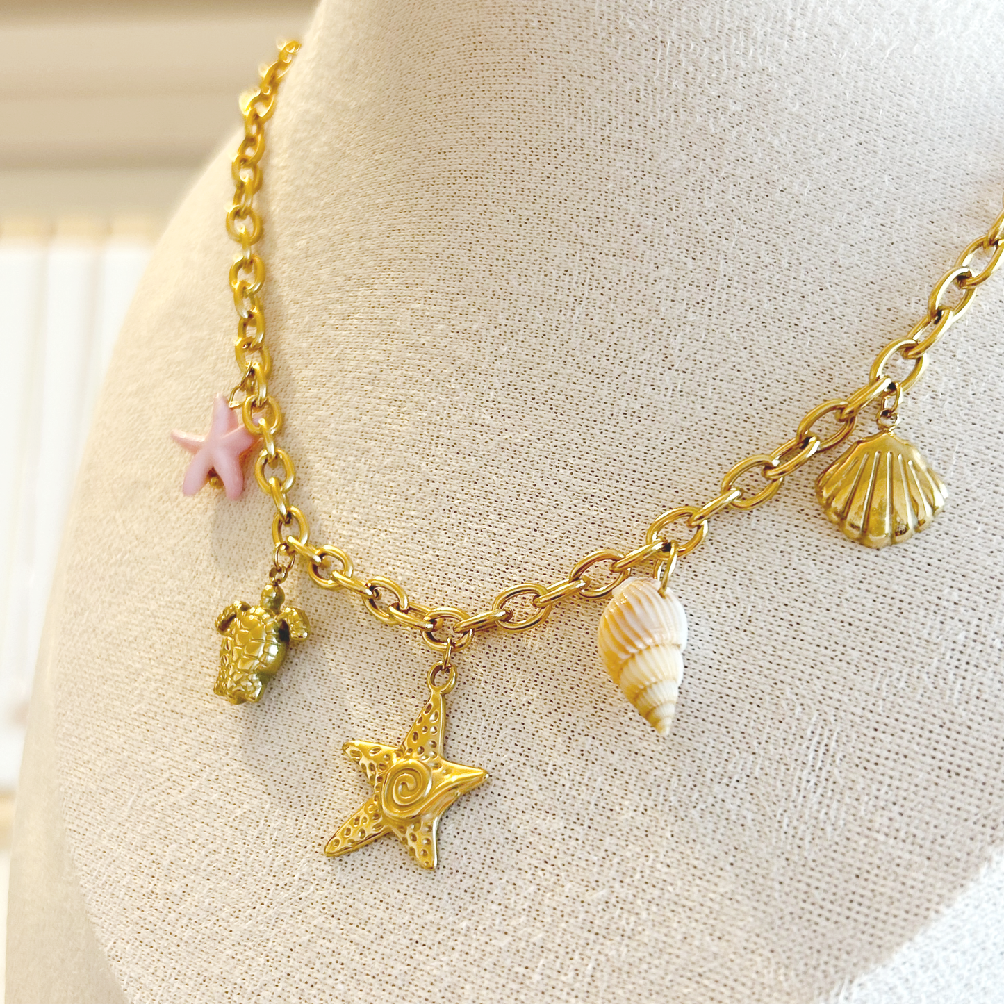 MARINE ICONS Charm Halskette – Gold