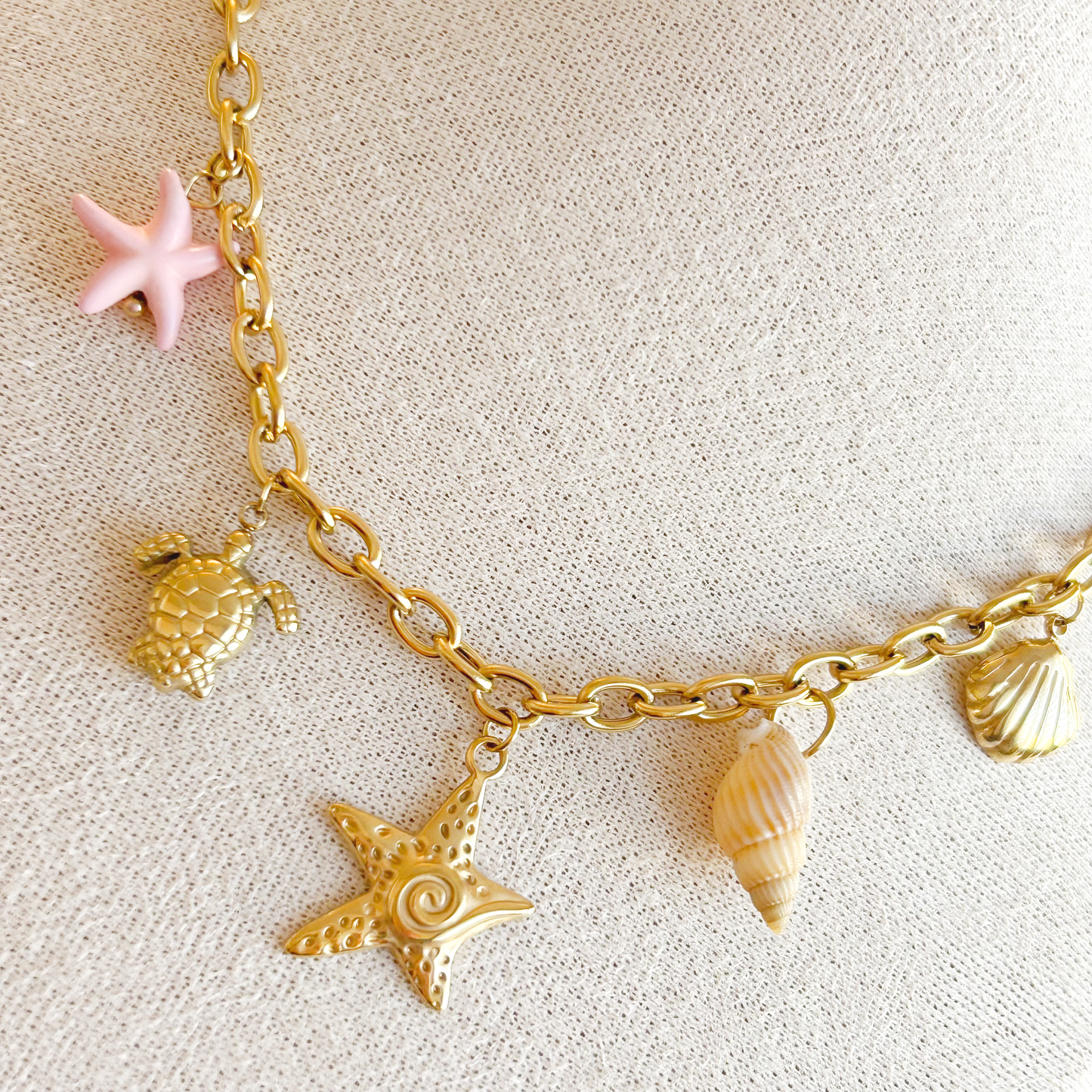 MARINE ICONS Charm Halskette – Gold