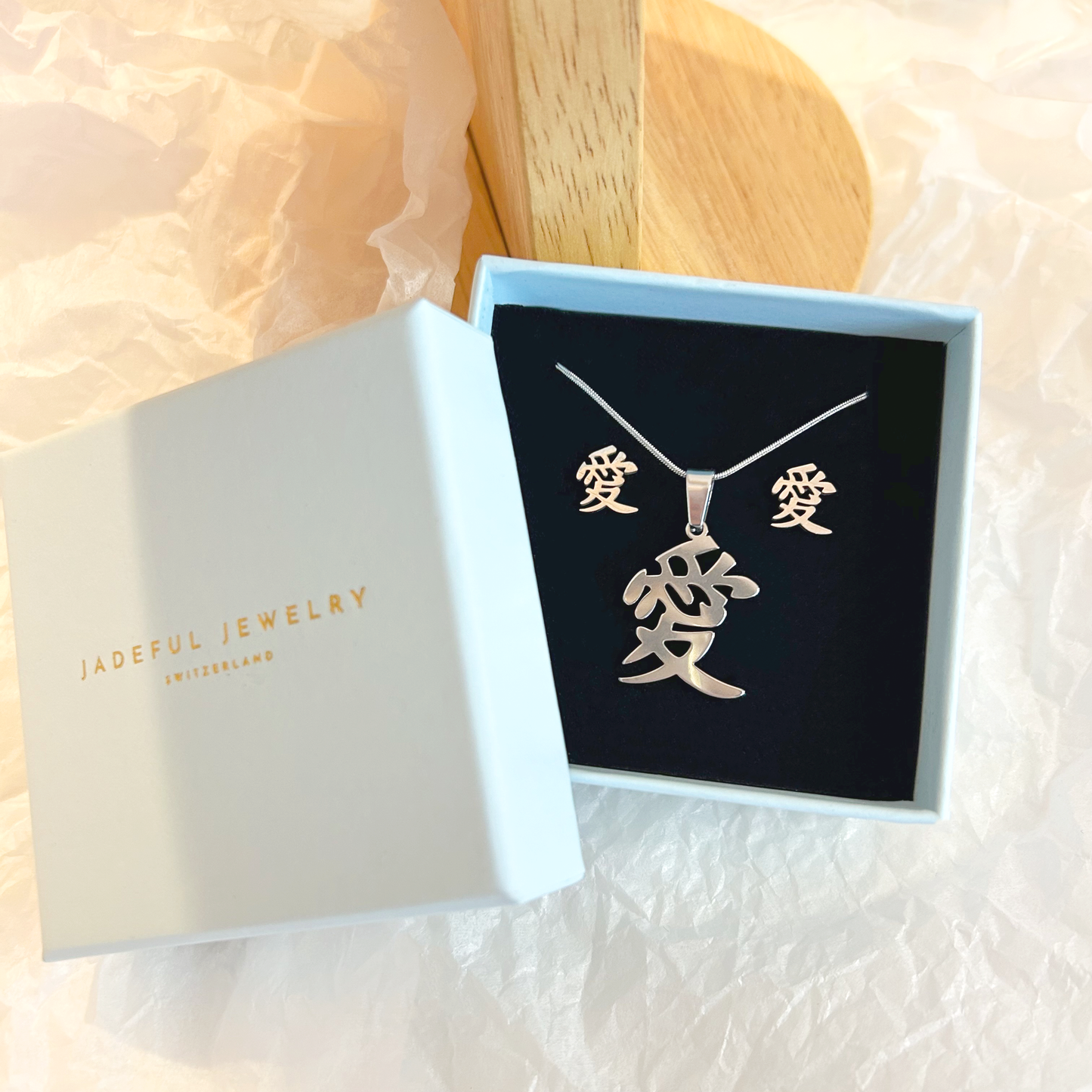 GAARA "愛" Schmuck Set – Silber