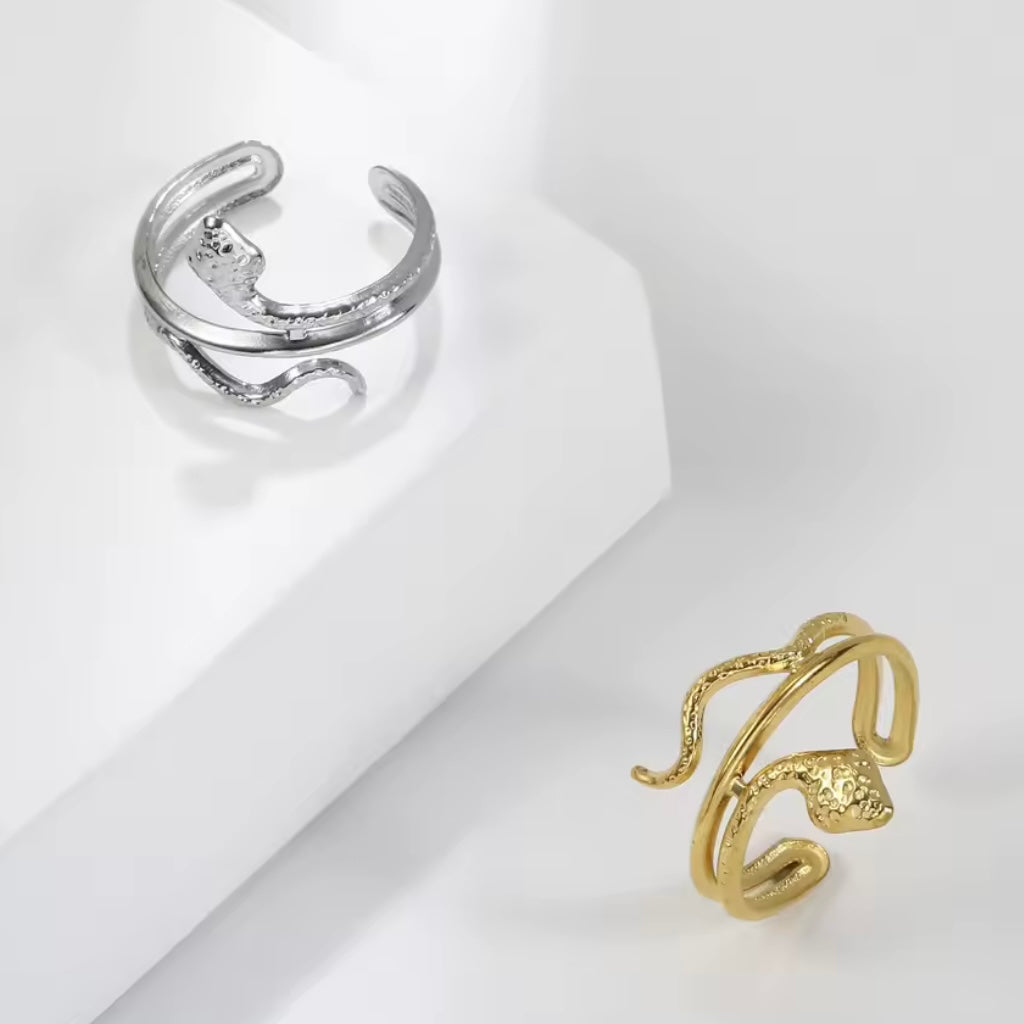 YIN SNAKE Ring – Silver