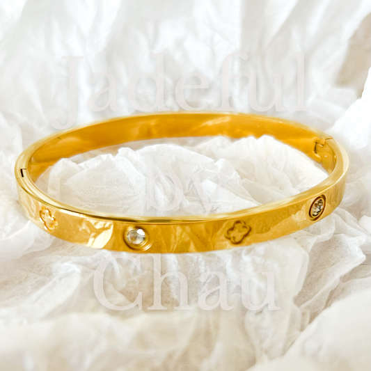 JOLIE CLOVER Armreif – Gold