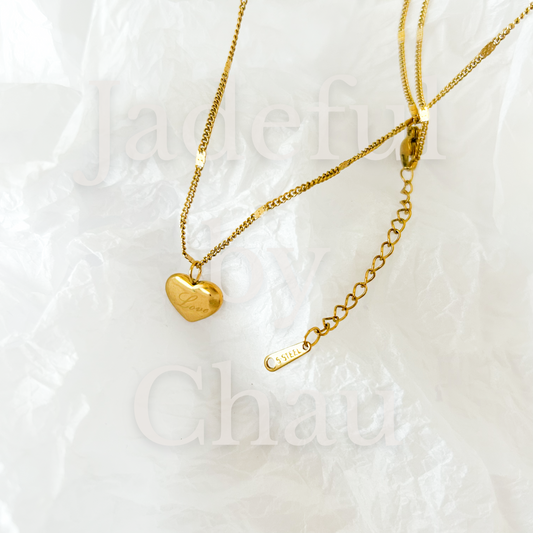 LOVE Halskette – Gold