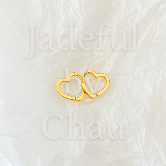 MINI HEART Hoops – Gold