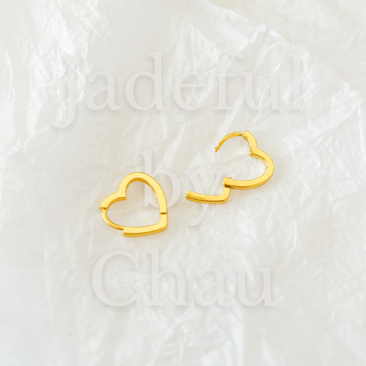MINI HEART Hoops – Gold