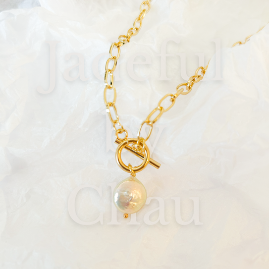 SINGLE PEARL Halskette – Gold